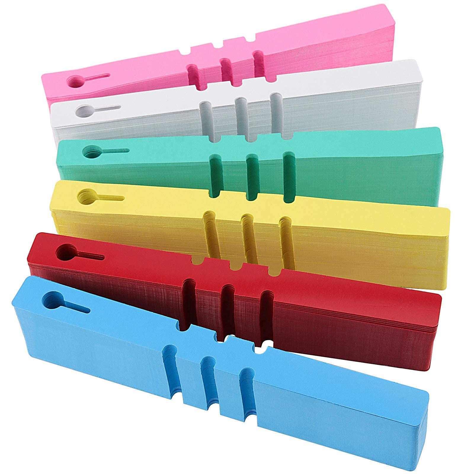 ZOENHOU 1200 etichette per piante in plastica in 6 colori, regolabili, avvolgenti, per piante da appendere, etichette per piante da giardino
