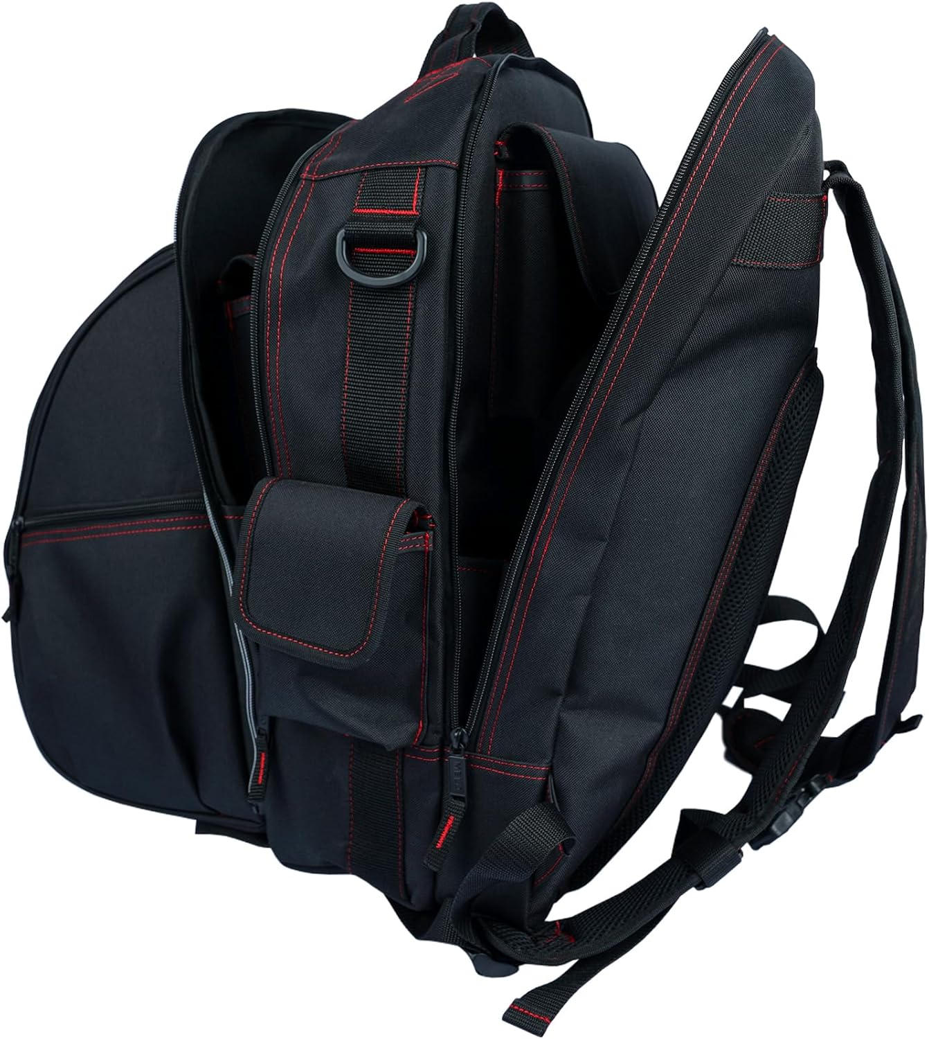 MELOTOUGH Welding Tool backpack for Tools and Helmet Extreme Gear Pack with Large Capacity Helmet Holder Luggage Storage Bag (Black) - Image 8