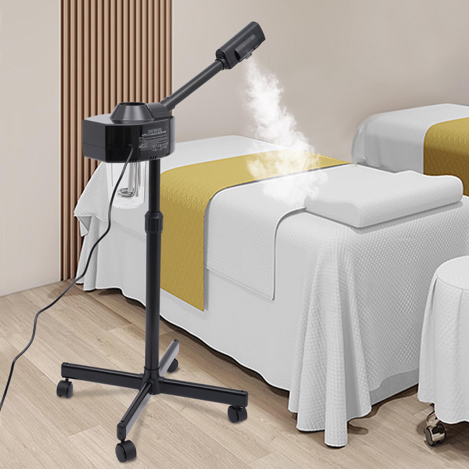 MINRS Vaporizzatore per il viso, per sauna facciale, vaporizzatore, con ugello girevole a 360 gradi, per la pulizia profonda del viso, 800 W