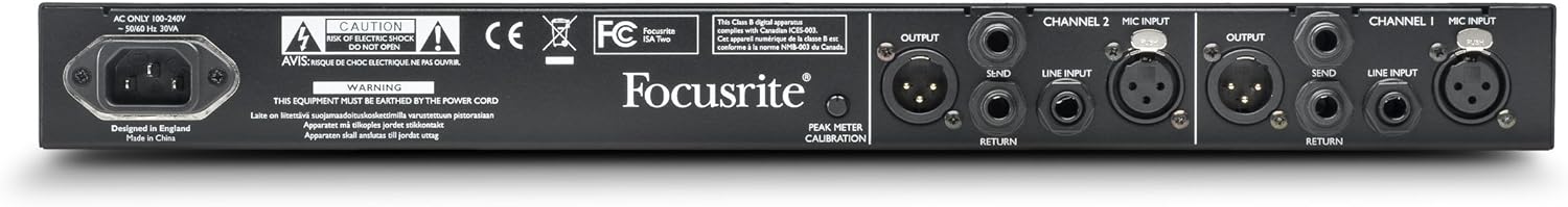 Focusrite ISA Two Classic Dual Mono Transformer-Based Microphone Preamplifier
