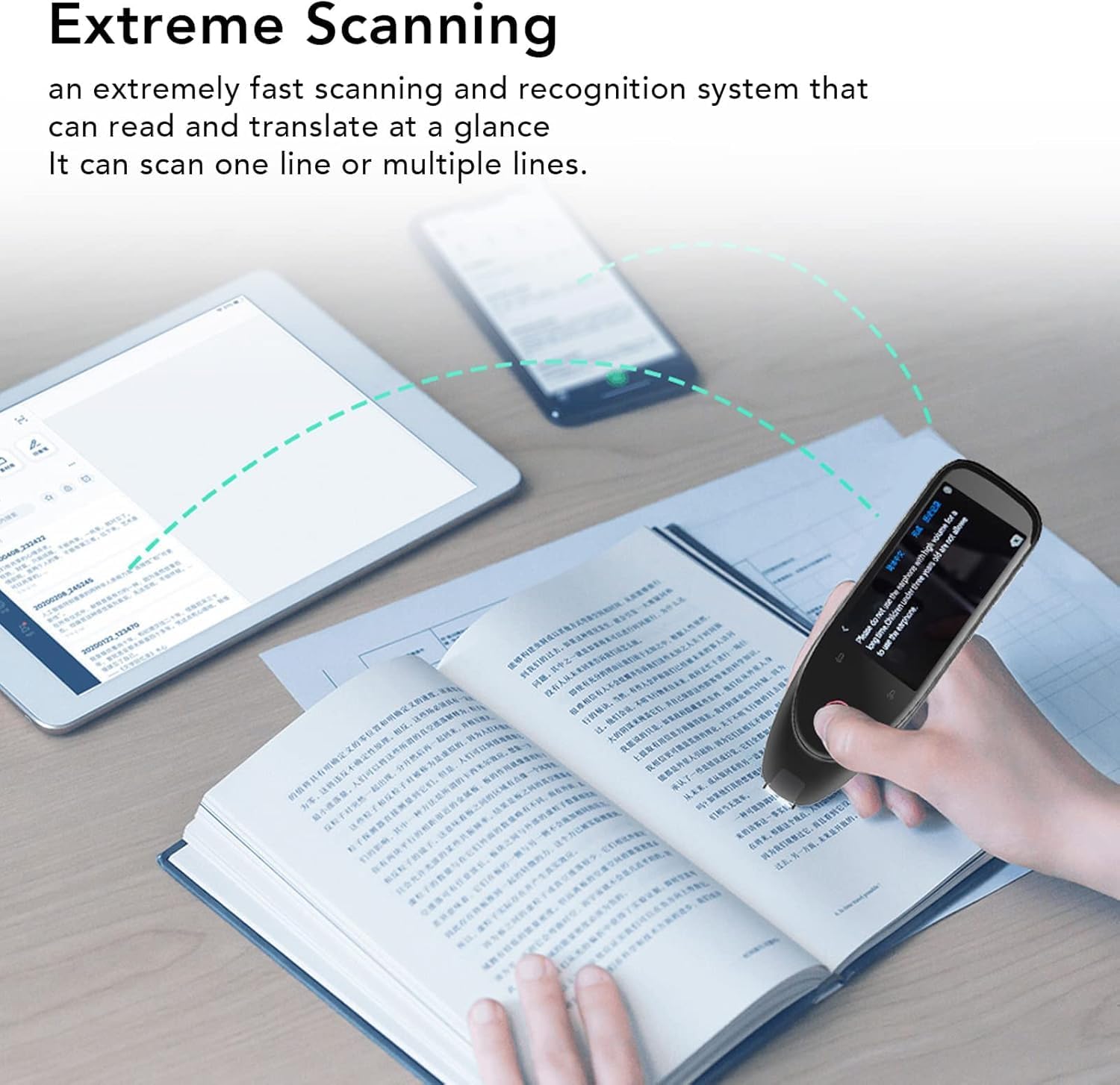 Smart Translation Pen – 3.5 Inch HD, 134 Languages Translator for Voice Text and Photo, Real Time Translation for Travel Business Learn, Support Offline Data, 8MP