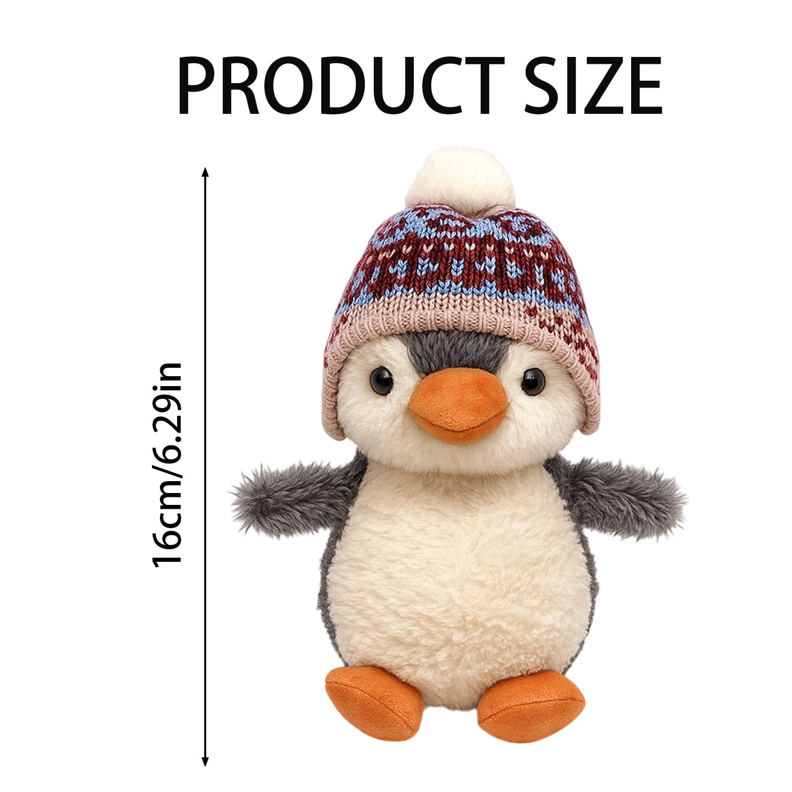 QhgPnt Stuffed Toy for Kids Penguin Plush, Soft Penguin Teddy for Cuddling & Playing, 16CM Toy for Girls and Boys for Special Occasions - Image 2