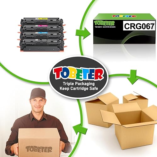 Miniatura 3 de ToBeter Juego de cartuchos de tóner compatibles 067 de repuesto para Canon 067 067H para impresora imageCLASS MF656Cdw MF654Cdw MF653Cdw LBP632Cdw