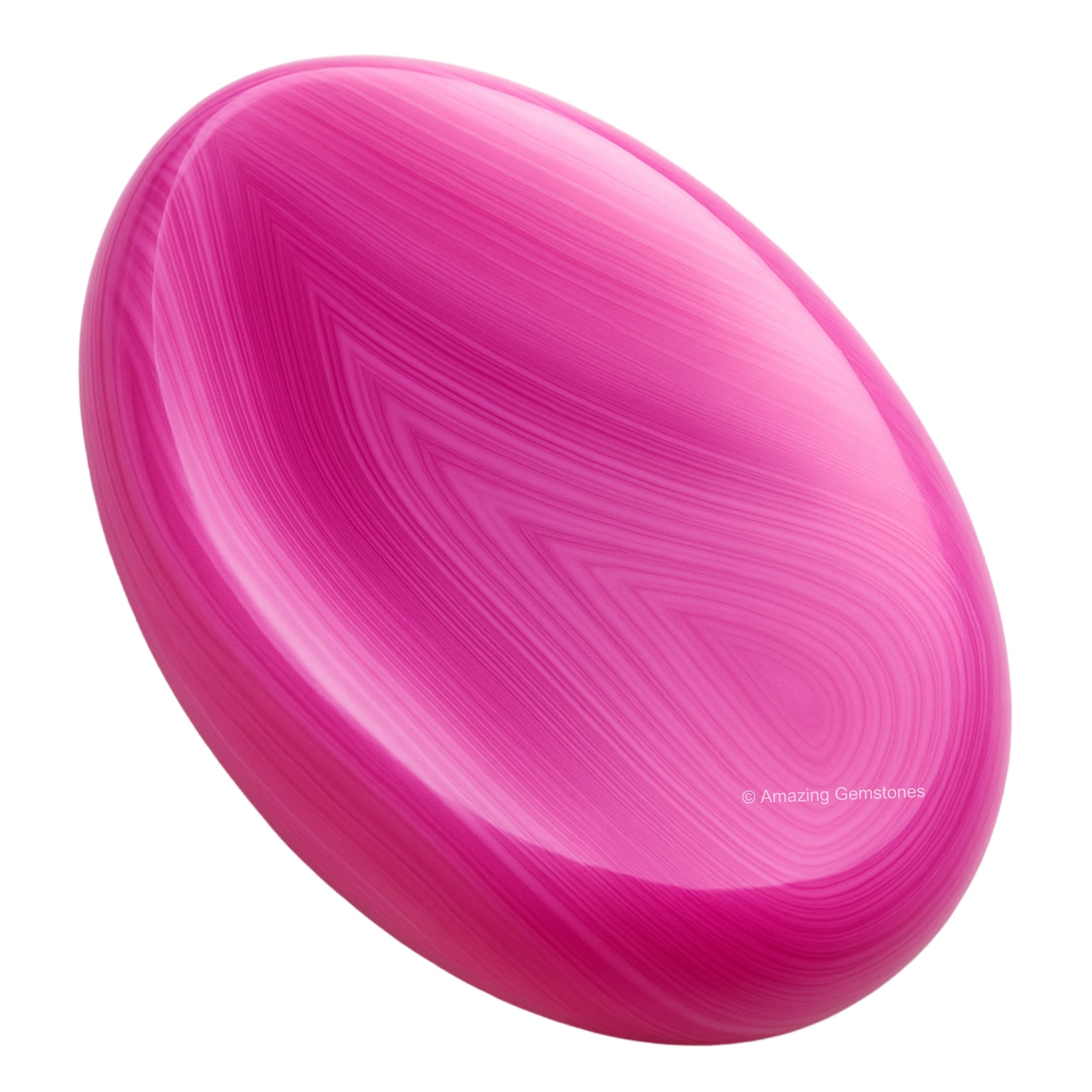 Pink Onyx Crystal Worry Stones for Anxiety, 1.5" Inches Healing Crystal