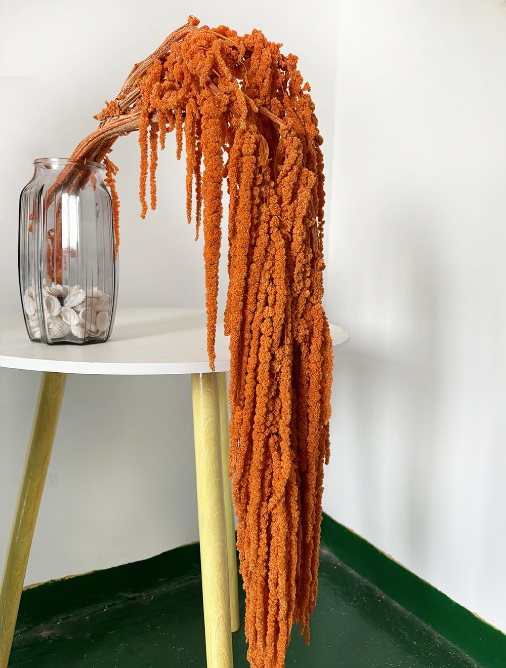Amazon.com: DongArts 5 Pcs Bleached Wisteria Vine Hanging Dried Flowers,  Natural Preserved Hanging Amaranthus Flowers for Wedding Bouquet, Wall Home  Party Decor (Orange) : Home & Kitchen
