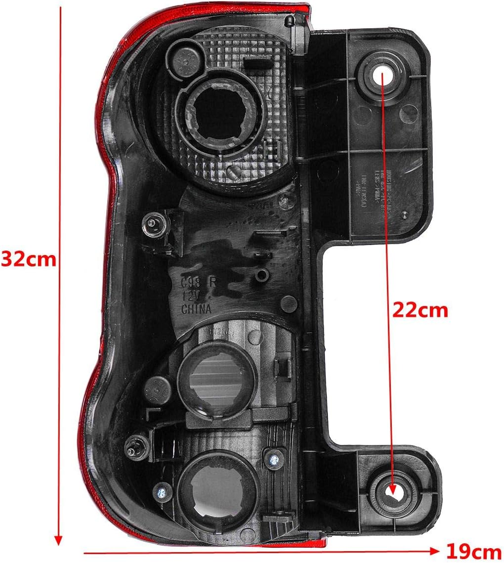 Rear Stop Brake Tail Light Lamp for Nissan NV200 2009 2010 2011 2012 2013 2014 2015 2016 2017 2018 2019 (EUR Right Passenger Side)
