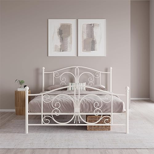 Miniatura 60 de DHP Bombay - Cama de metal Blanco,bronce