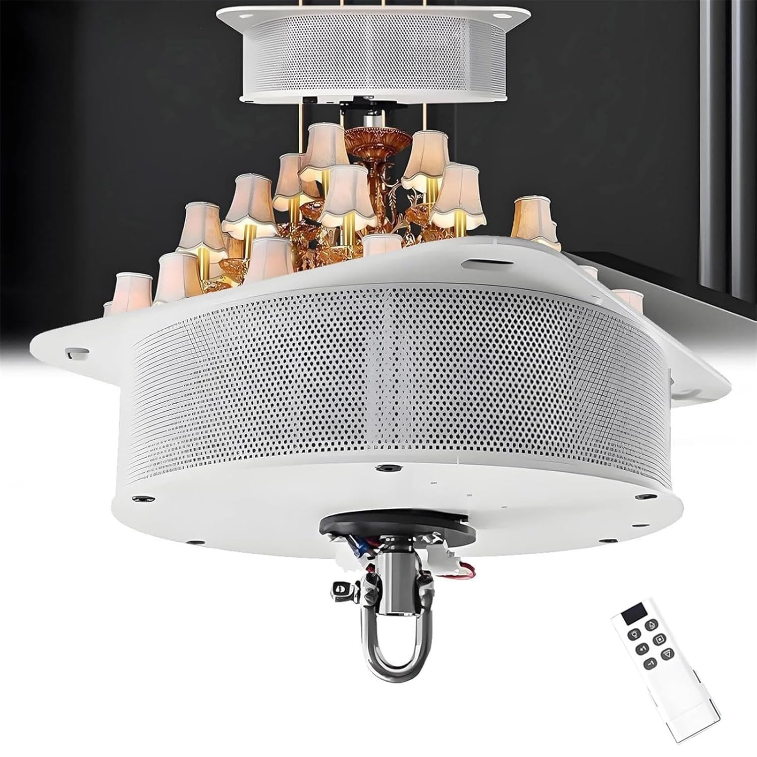 Monte lustre électrique 6m pour levage de plafonnier lourd