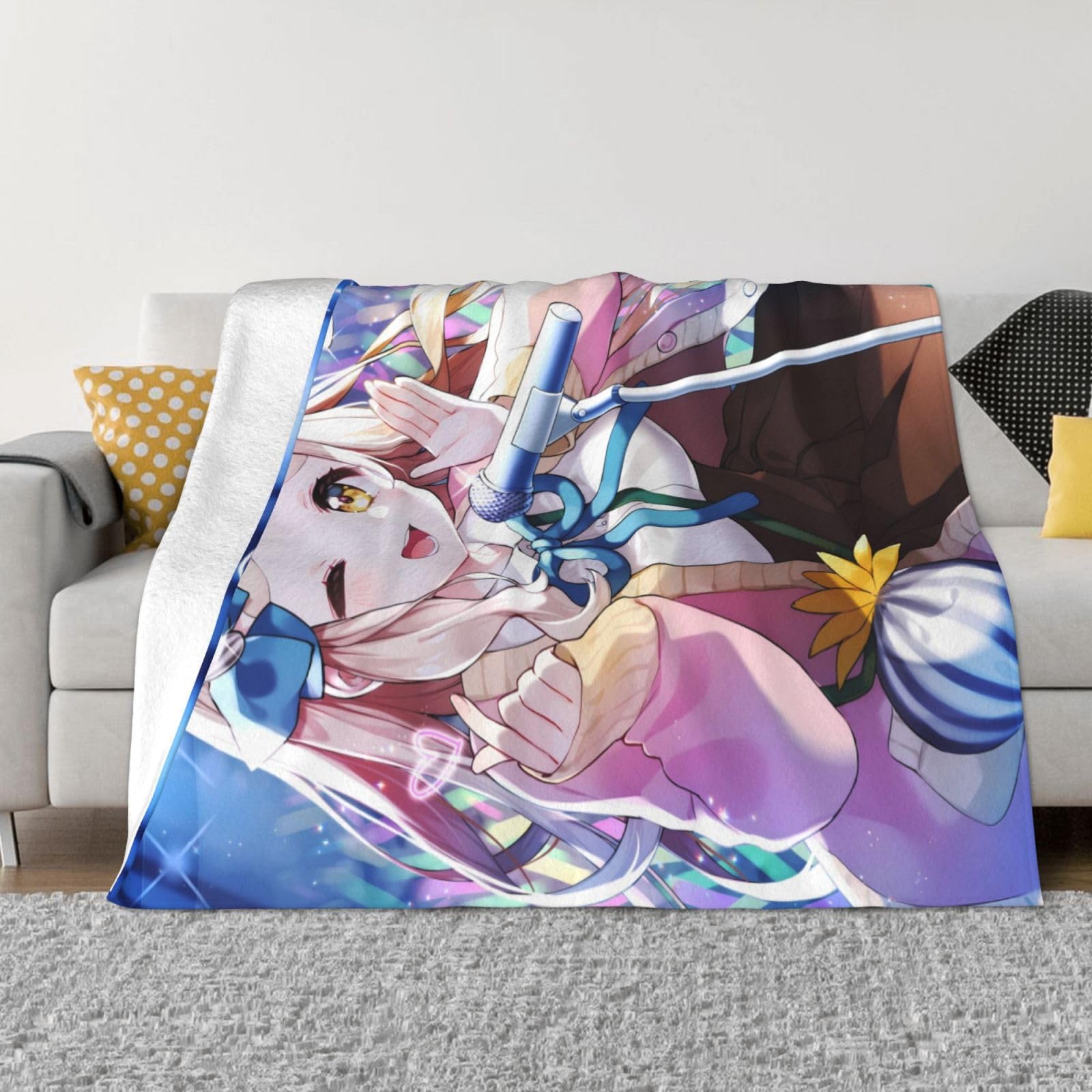 Amazon｜ブランケット 膝掛け フランネル バーチャル Vtuber 町田ちま