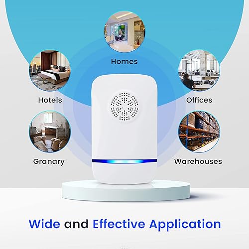 Miniatura 5 de Alpha Pair Repelente ultrasónico de plagas repelente electrónico para control de plagas repelente de plagas en interiores ultrasónico enchufable