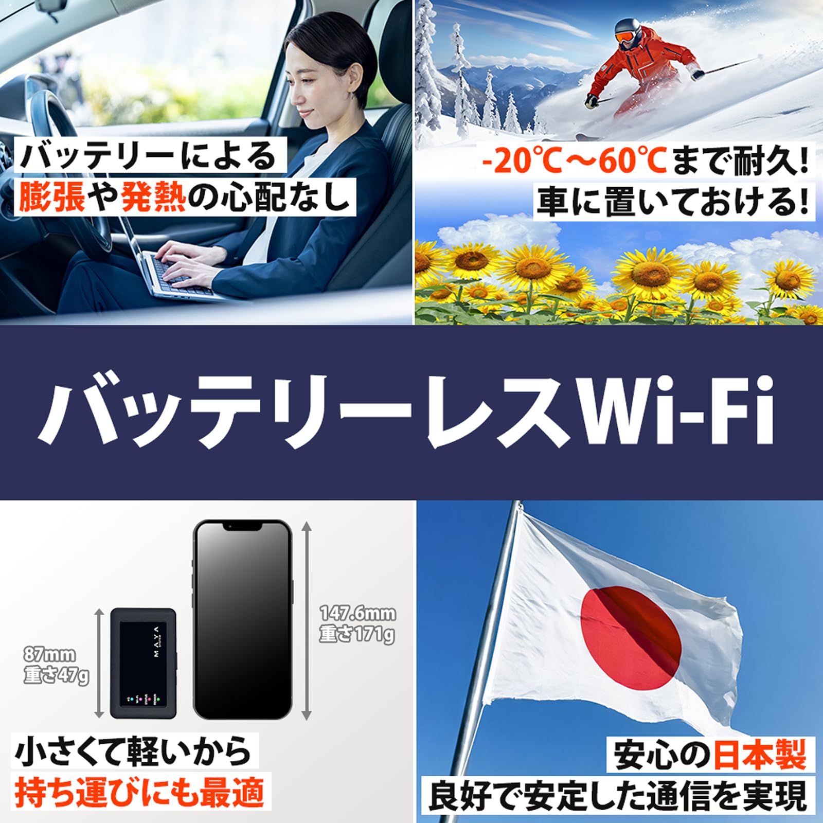 Amazon.co.jp: 【リチャージWiFi】100GB 30日 ギガ付き 車載wifi 日本