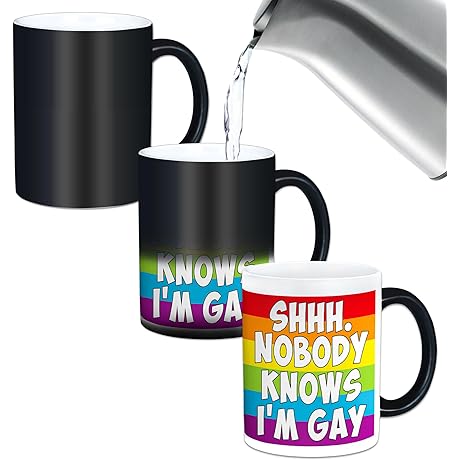 LGBTQ Rainbow Heat Change Mug: The Discreet Symbol of Pride
