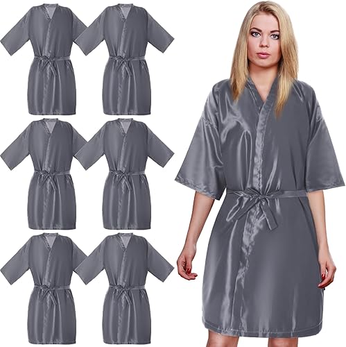 6 piezas vestido de salón cliente peluquería batas capas corte de pelo cabo salón batas para clientes Barber delantal cubierta