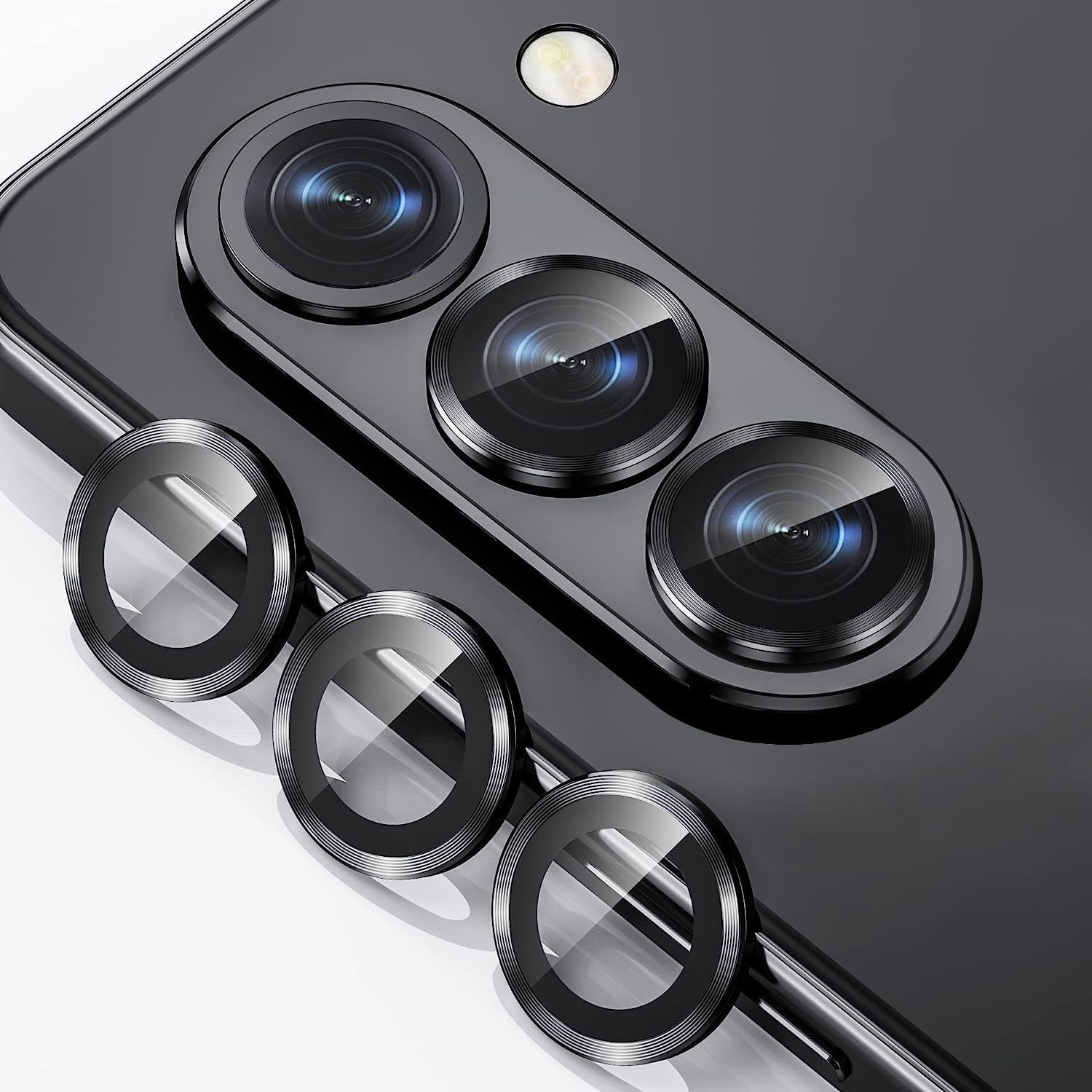 T TerselyCamera Lens Screen Protector for Samsung Galaxy Z Fold 5 2023, 9H Transparent Camera Tempered Glass Grade Shatterproof