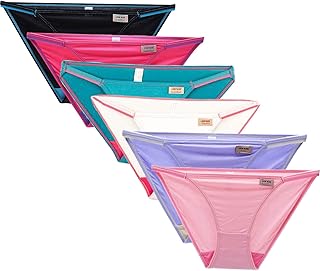 [Beirou] ショーツ レディース 下着 女性 セクシー ローライズ タンガタイプ 天然ビスコース素材 可愛い 少女雰囲気 6枚セット/3枚/1枚