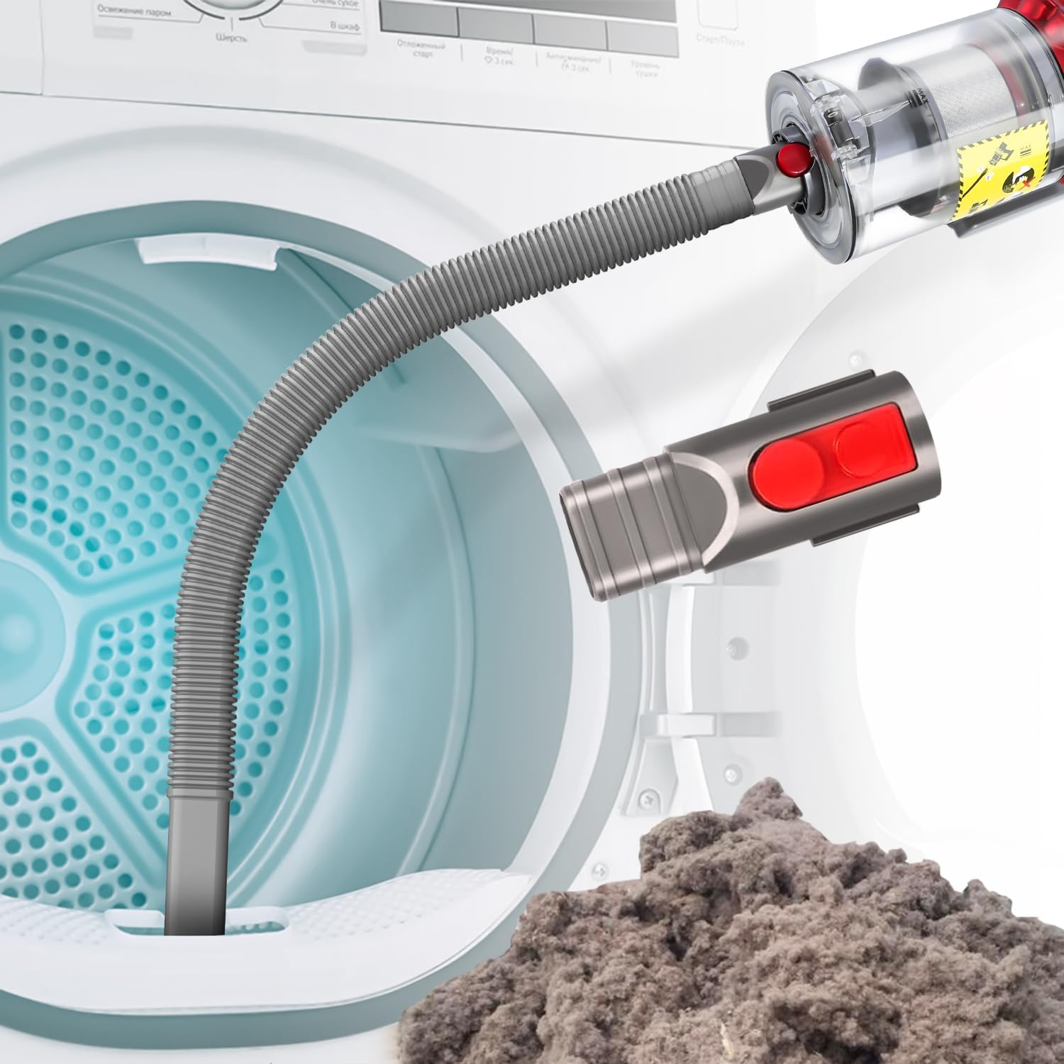 Holikme Dryer Vent Cleaner Kit, Dryer Lint Vacuum