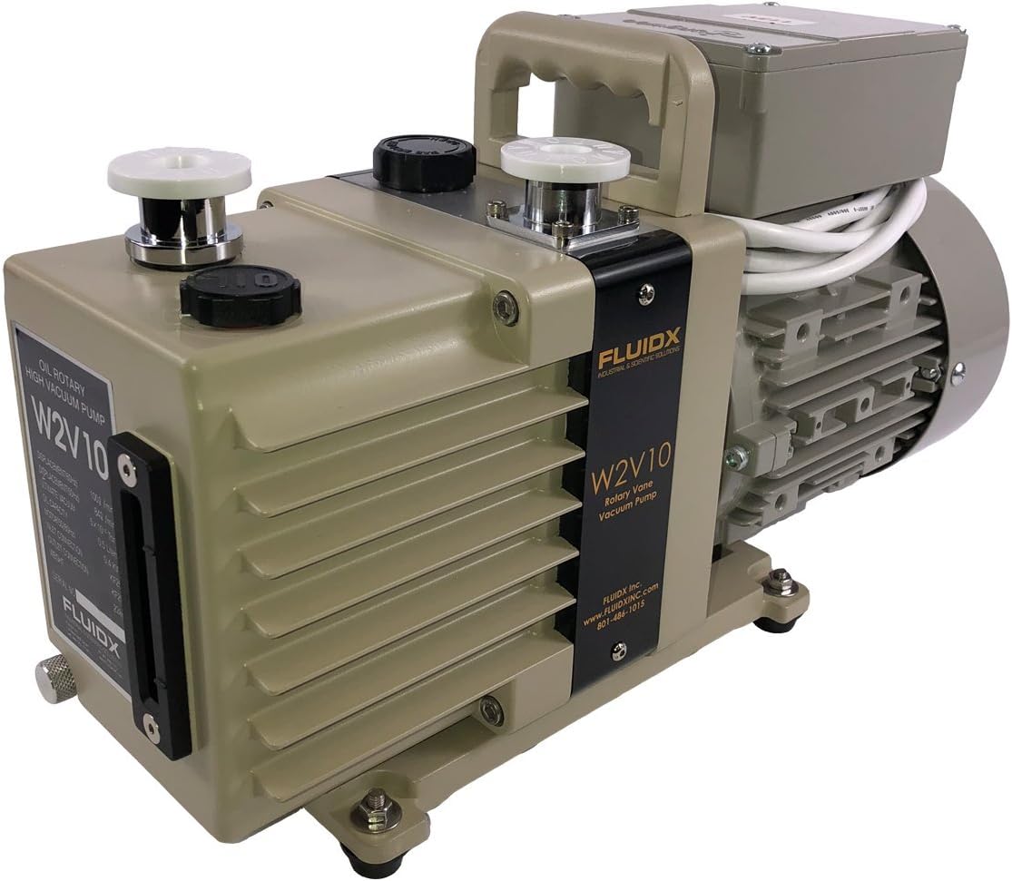FLUIDX W2V10 3.5 CFM - Dual Stage Rotary Vane Vacuum Pump