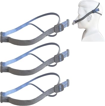 3-Pack Replacement Headgear Strap for AirFit P10 and N30 Nasal Pillow Mask