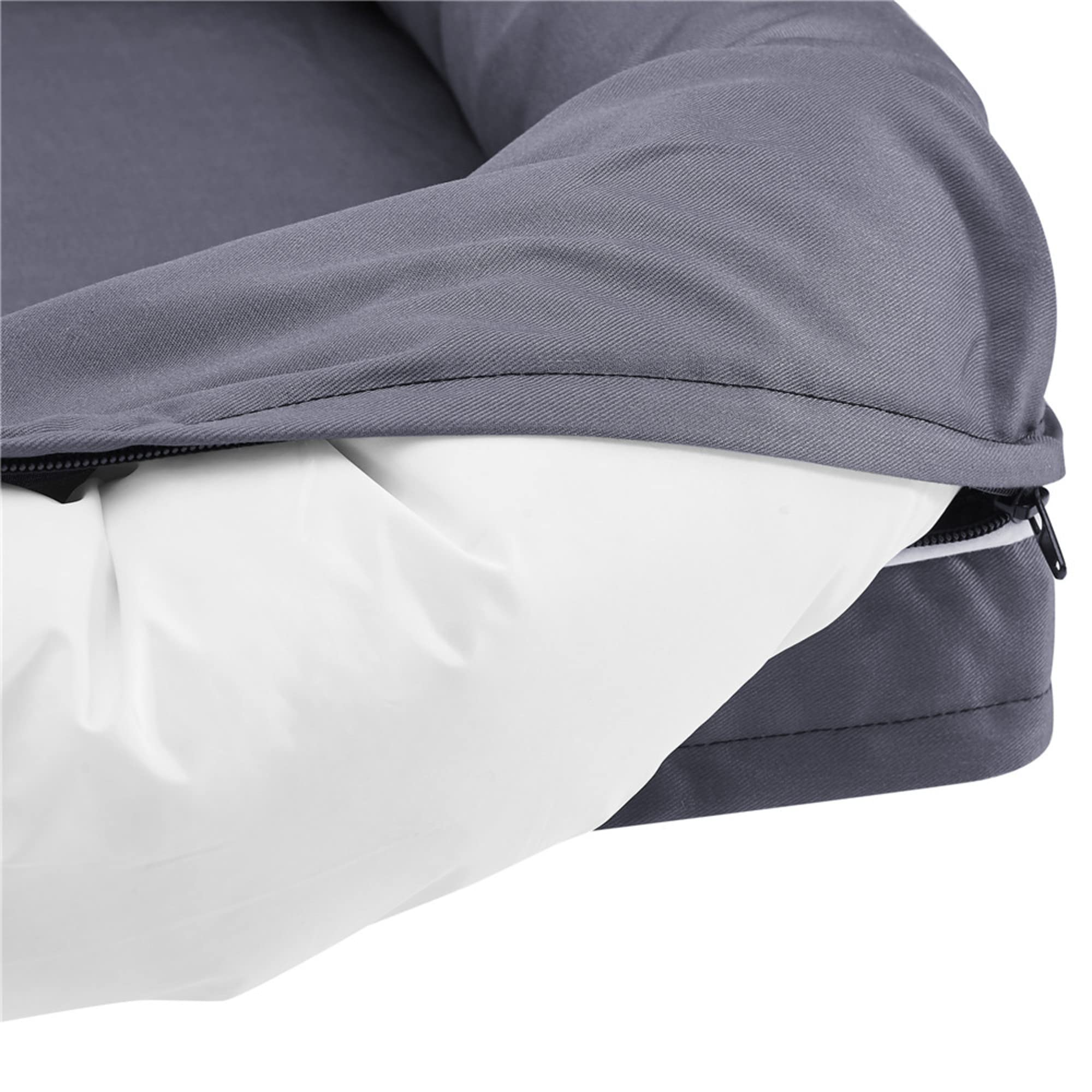 Ruff N Roo Cama Grande Impermeable de algodón y Espuma viscoelástica para Perro con Parte Inferior Antideslizante, Varios tamaños