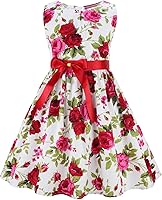 Vista 17 de Vestido de verano para niña, de algodón, con diseño floral