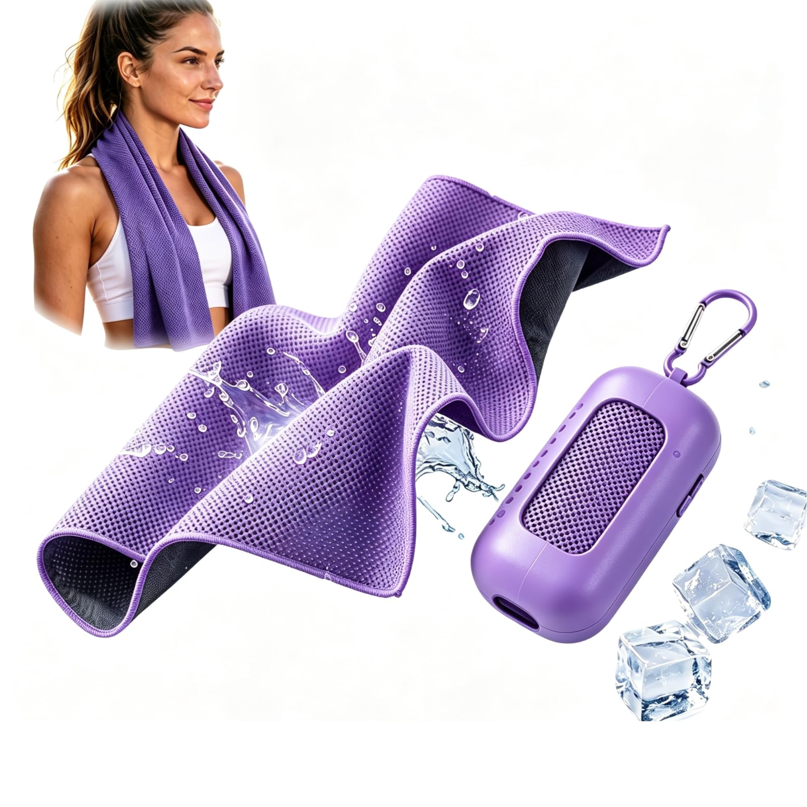 Cooling Towel for Neck and Face Ice Towel Microfiber Cooling Towels Quick Dry Soft Reusable Breathable for Gym Yoga Camping Running Fitness Workout Sports Travel Hiking Outdoor Activities (80*30cm)