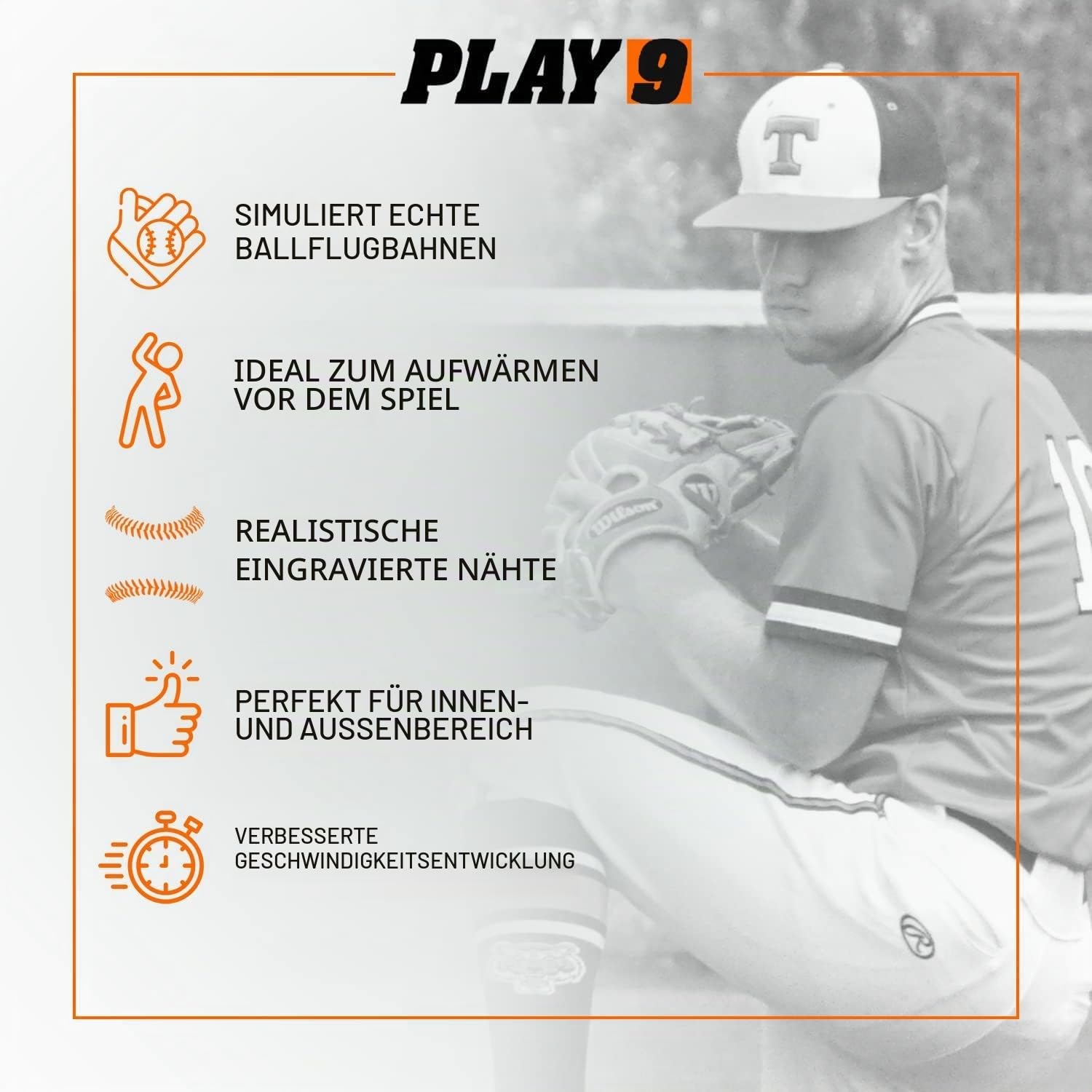 Shop Play 9 | Plyoball Weighted Ball Baseball Set (with Seams) for Pitching and Velocity Training
