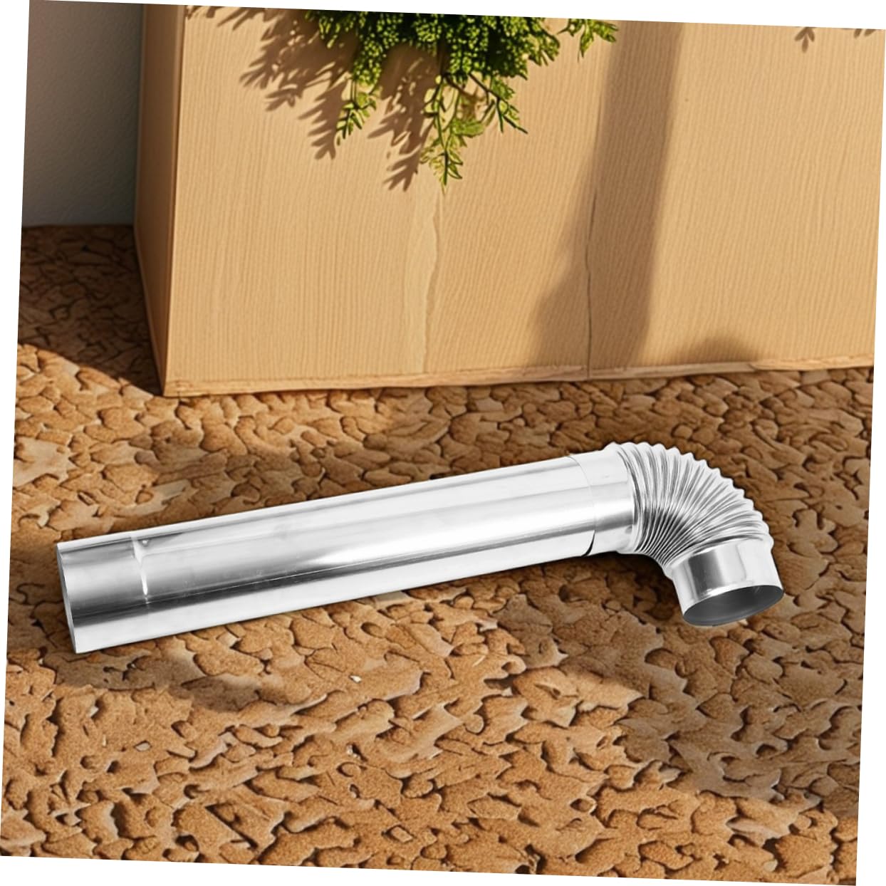 BESPORTBLE Tubi di Scarico per Canna Fumaria in Acciaio Inox Prolunga per Stufa Tubo Dritto per Canna Fumaria Tubo di Estensione per Sfiato Adatto per Stufe Legna e Caminetti