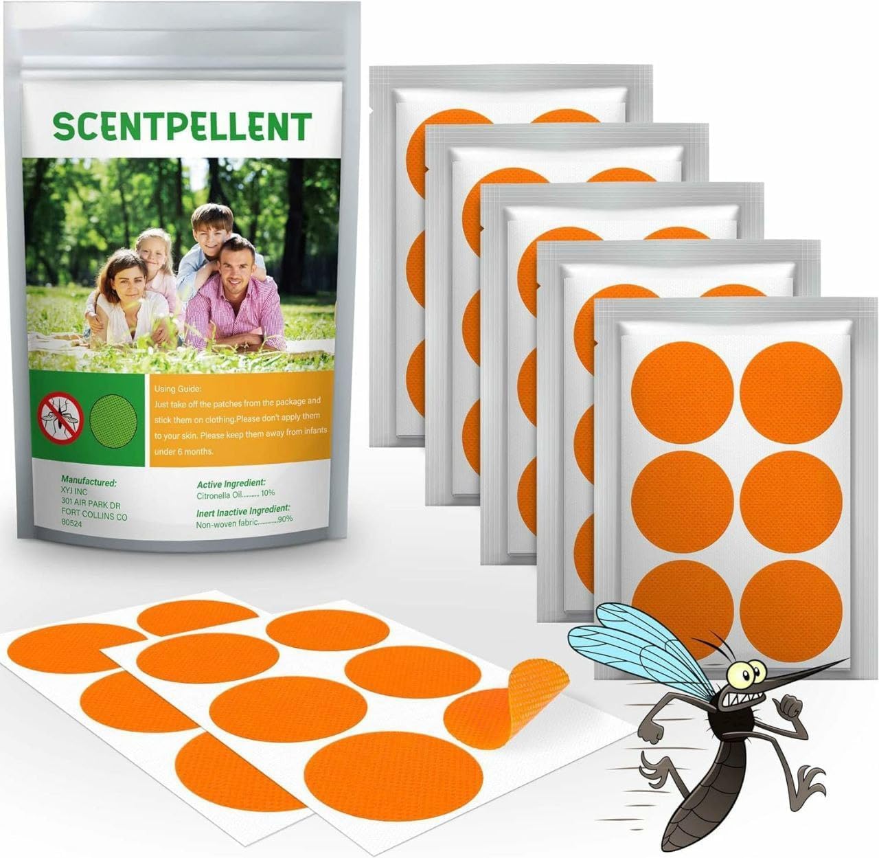 Mosquito Repellent Patches 100% Natural Repellent Mosquito Patches For Baby Kids Adult Citronella Stickers for Travel Outdoor Indoor- Mix Design (1 pcs)-image-40