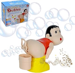 2023 Funny Gifts Fart Bubble Blower,Electric Bubble Machine with Light Music,Electric Fart Blowing Bubble Machine for Kids Bubble Machine Toy Fully-automatic Water Blowing Toys-1 set
