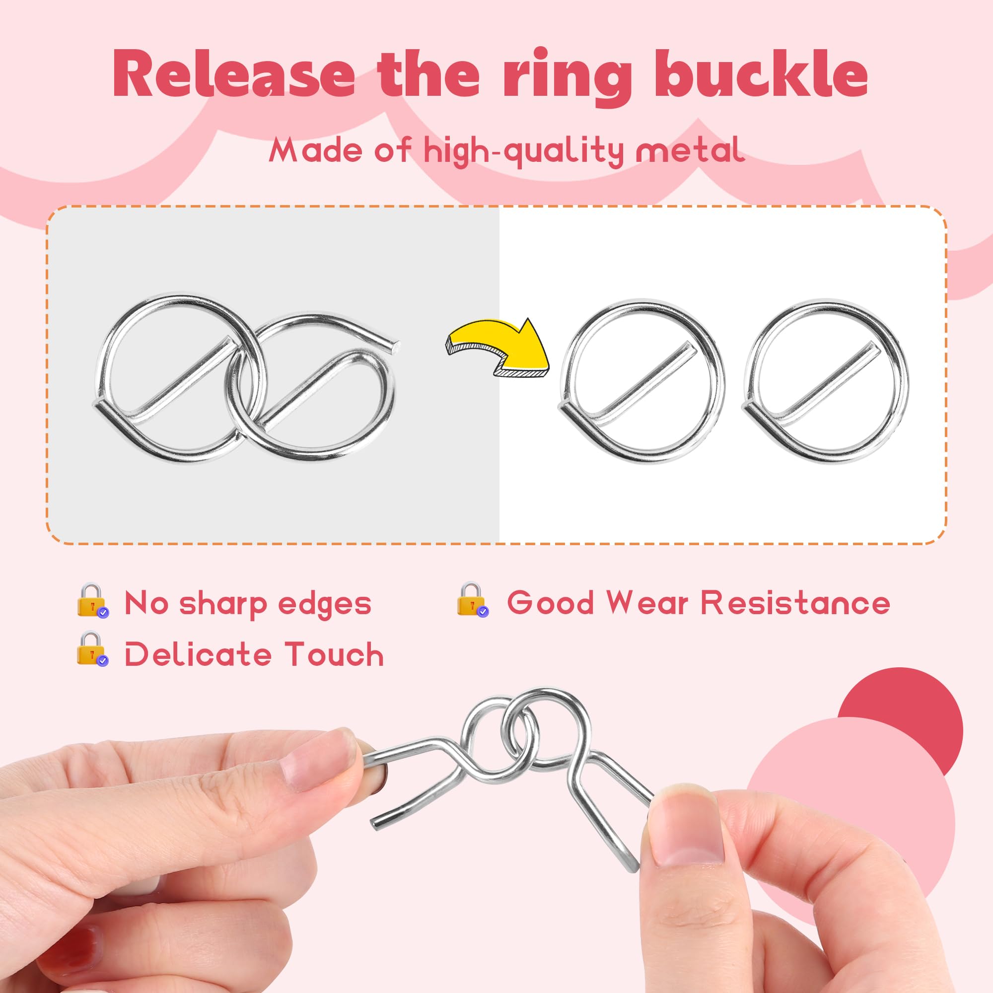 32 Piezas Rompecabezas de Metal Wire Puzzle, Classic Mini IQ Puzzle Mente Juego para Adultos y Niños Juguetes