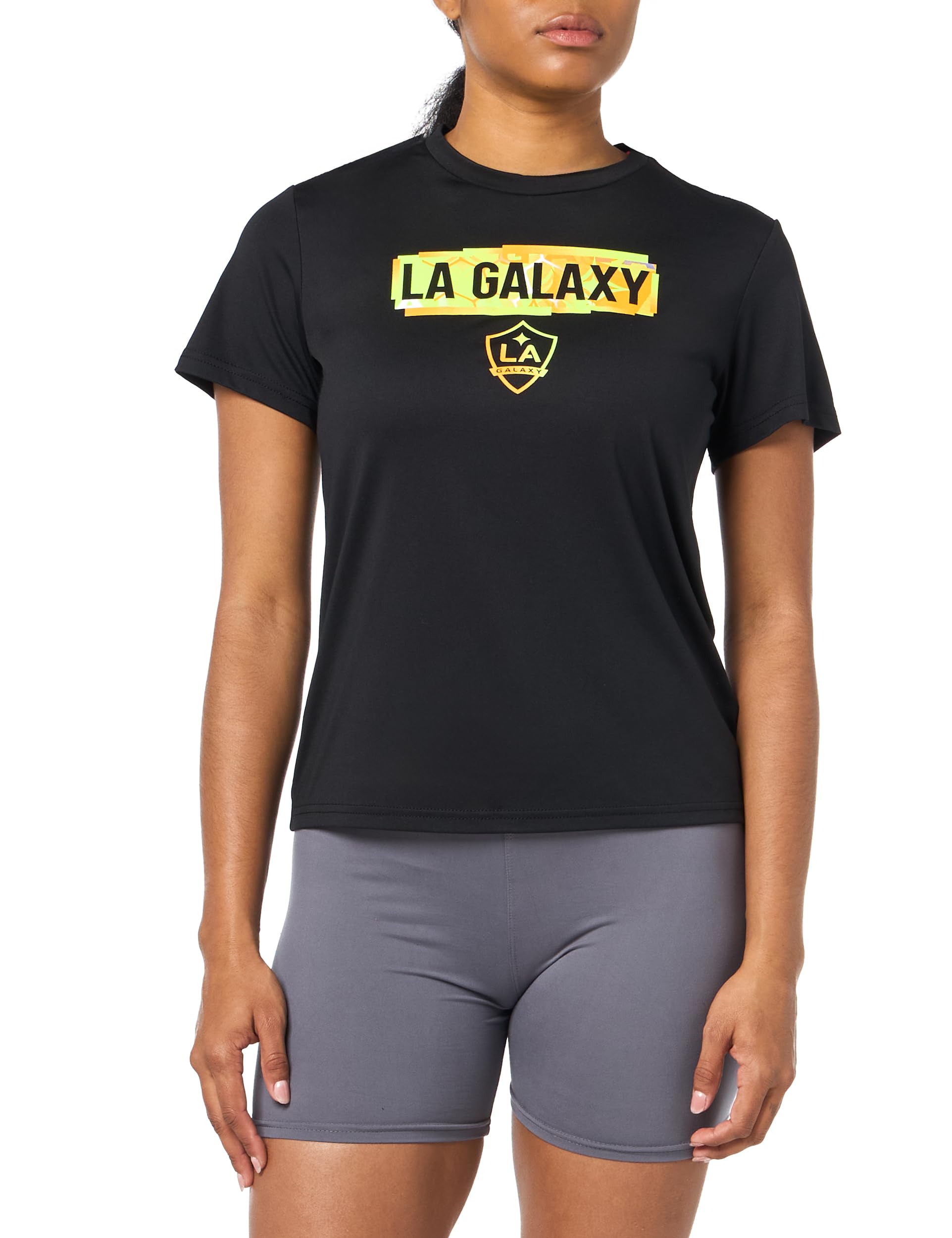 adidas Women's La Galaxy MLS Short Sleeve T-Shirt