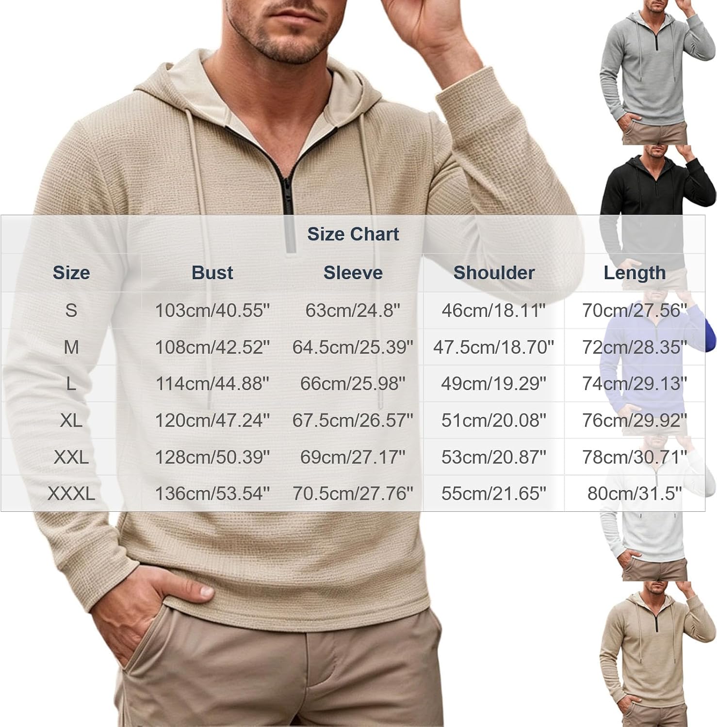 Mens Fishing Long Sleeve Shirt Casual Quarter Zipper Hoodies | Slim Fit Solid Shirt,Lightweight Top,Party,Vacation,Golf,2026 Fashion Outfits,Fall Clothes
