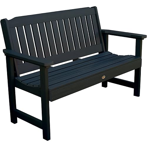 Highwood AD-BENW1-BKE Lehigh Garden Bench, 5 Feet, Black