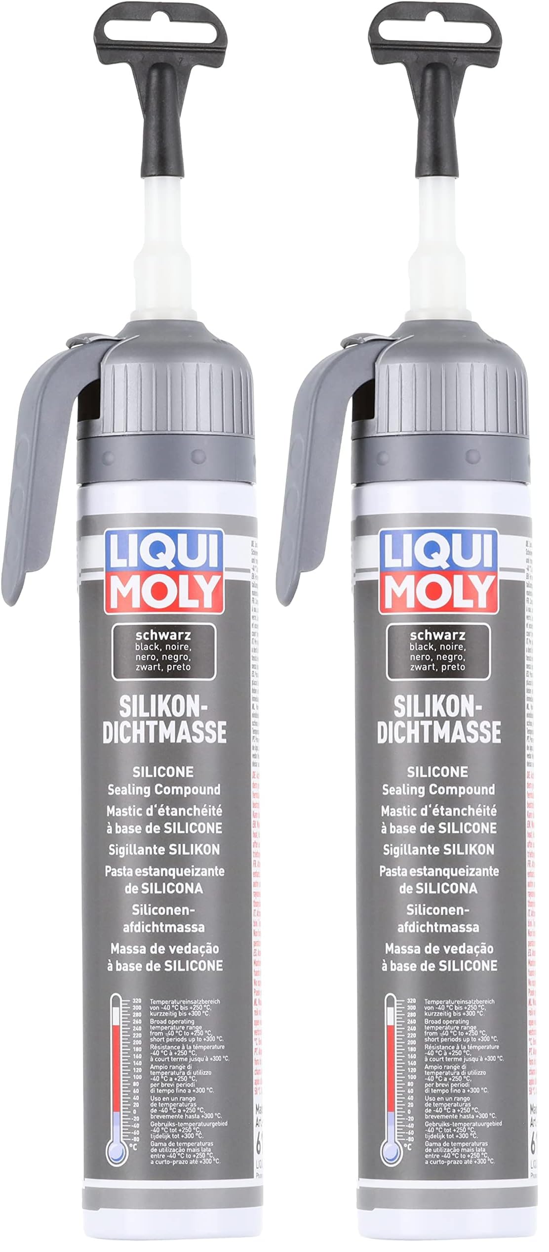Pasta de silicona negra LIQUI MOLY 200 ml sellador para bajos de coche pack de 2 2