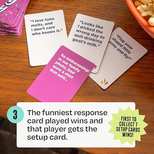 Miniatura 5 de My Funny Family Divertido juego de cartas para niños, adultos, familias Ideal para fiestas, noches de juego, juegos de viaje, campamento,