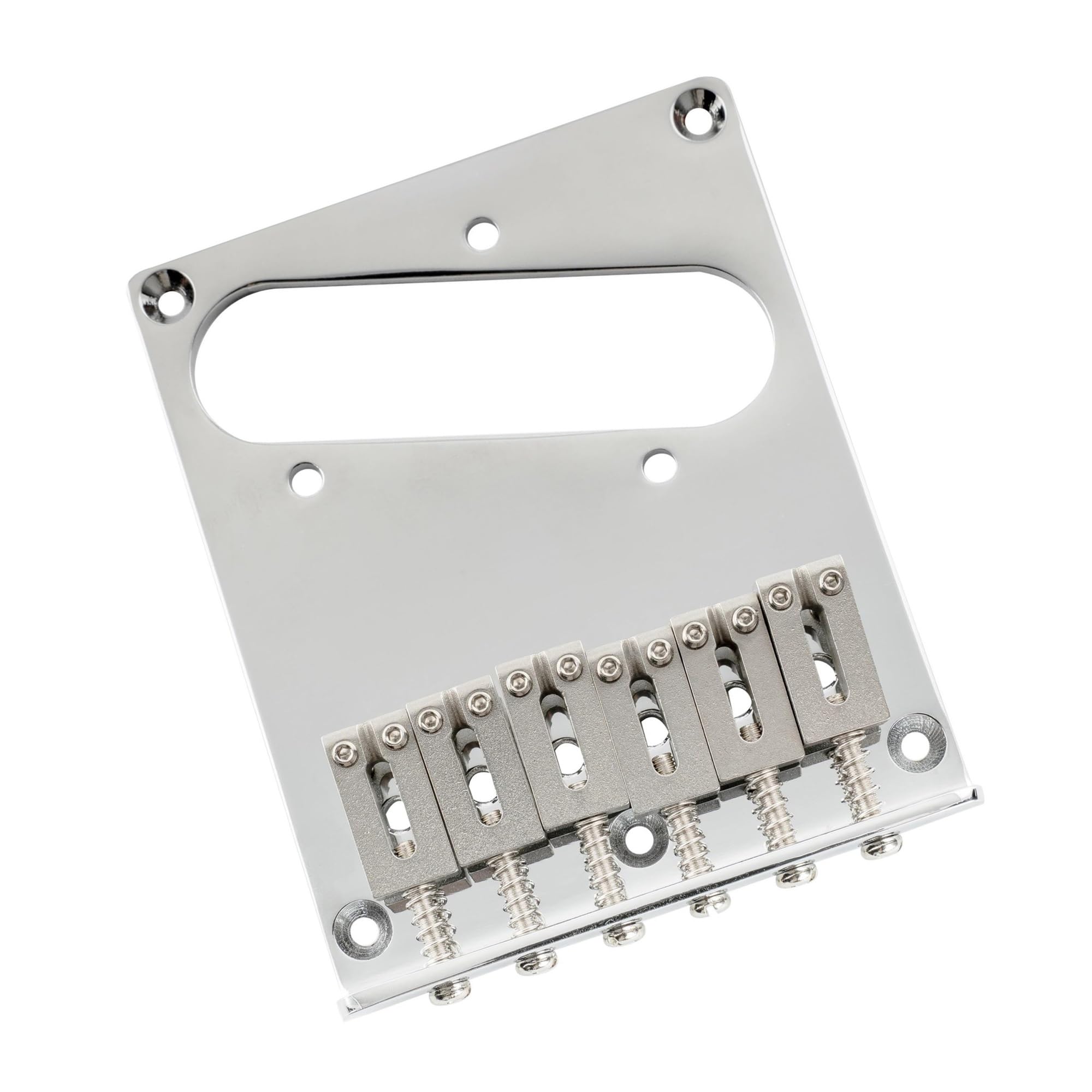 Mostek Strunowy 54 Mm Z 6 Siodełkami Ze Stali Nierdzewnej Do Gitar Elektrycznych Mostek Gitarowy(Chrome)