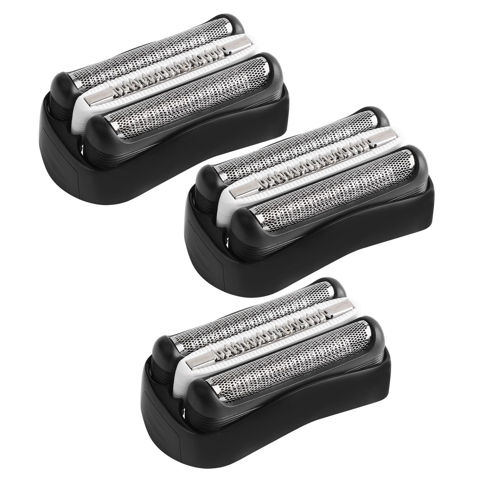 3 Stück Ersatz-Scherkopf Kompatibel mit Series 3, 32B Rasierköpfe Ersatzklingen Klingen Rasierkopf für Series 3 3000s, 3010s, 3040s,3050cc, 300s, 310s etc (32B, Schwarz)