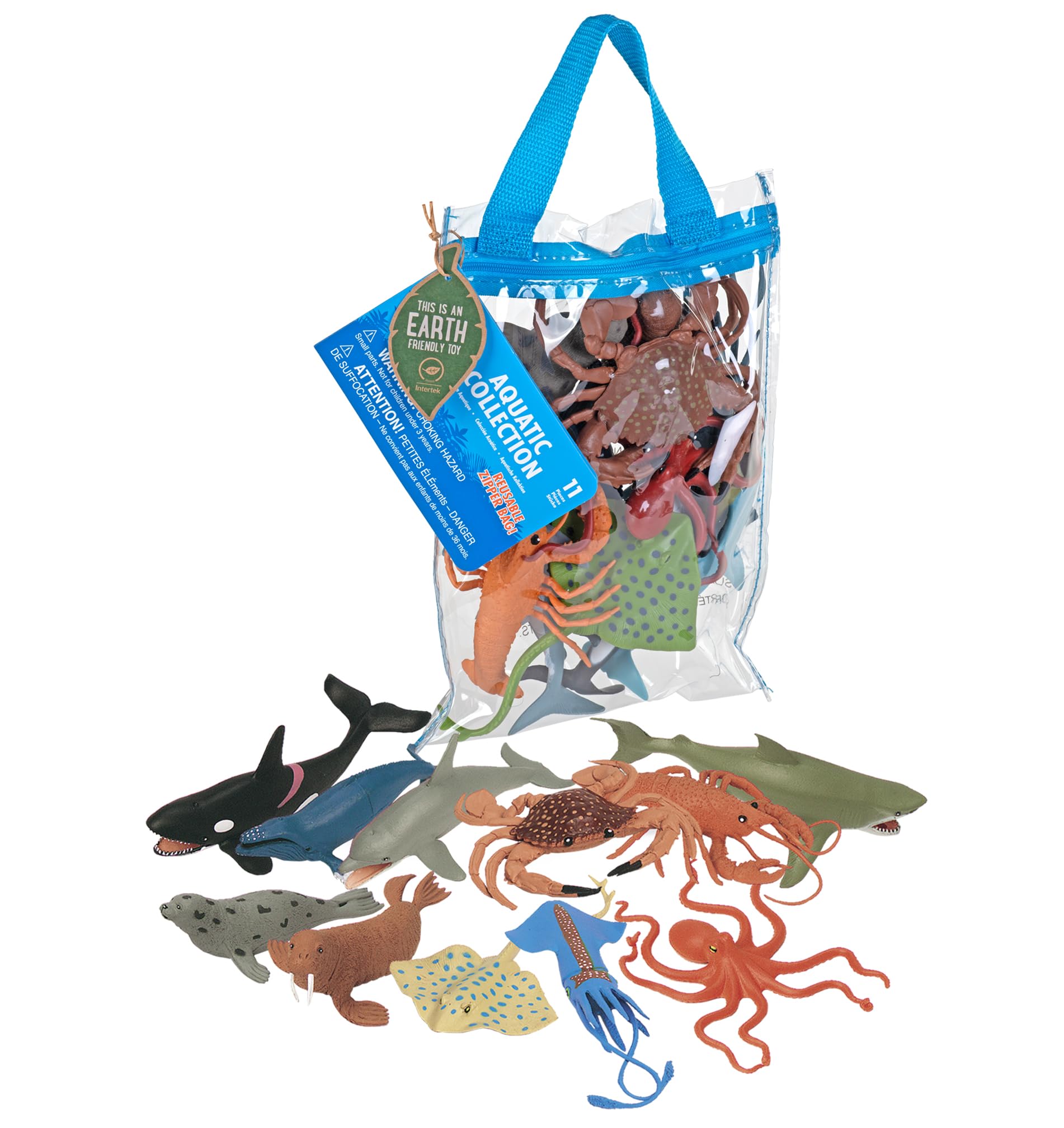 Wild Republic Green Polybag Aquatic, Toy Figures, Educational Toys, Eco Friendly