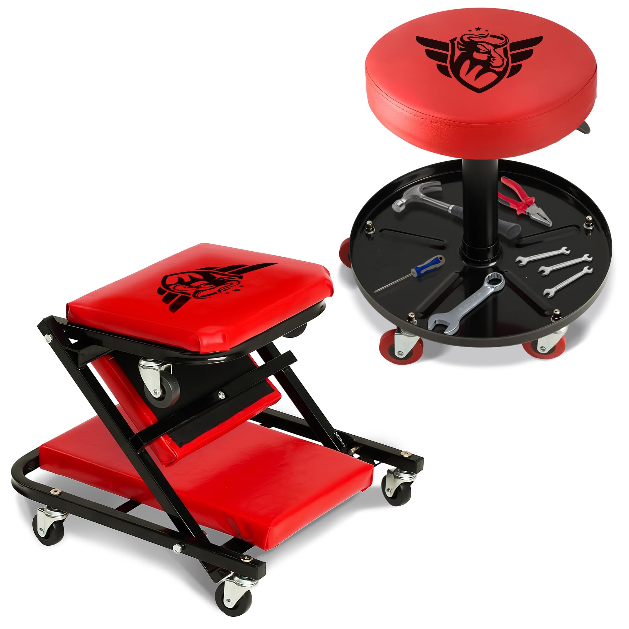 Amazon.com: BullsArmor Combo: Foldable Z Creeper 2-in-1 Seat +