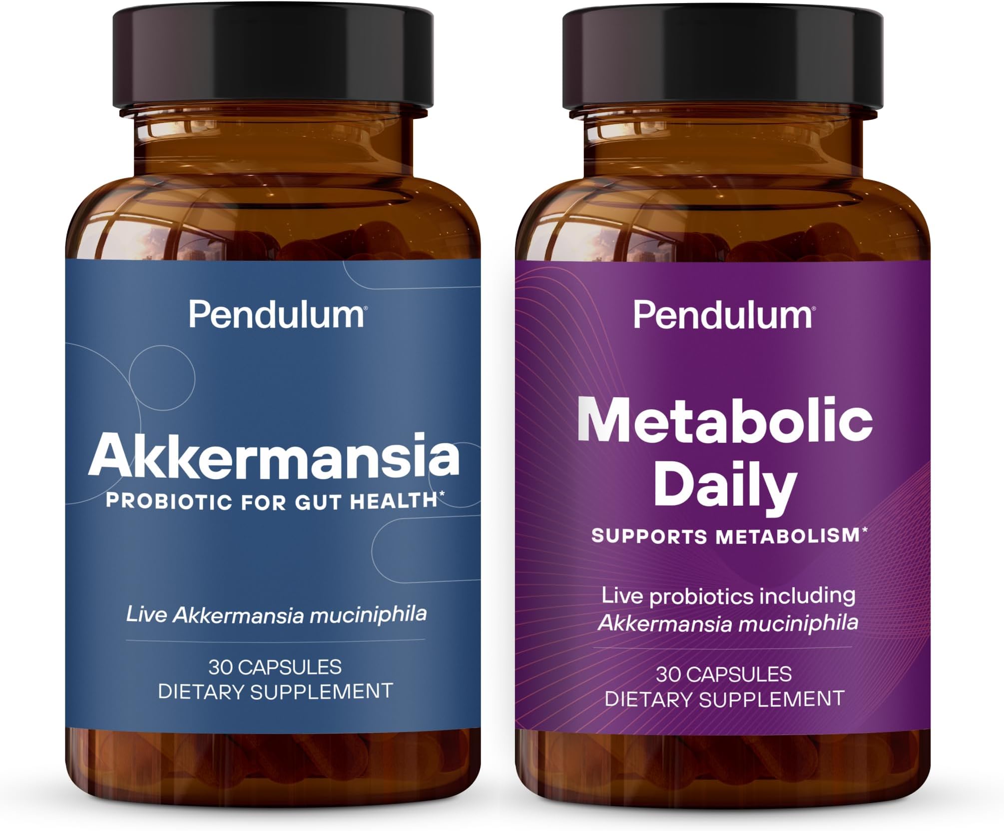 Akkermansia & Metabolic Daily Bundle - Live Probiotic Supplements Strengthen The Gut Lining, Support GLP-1 Production, Supports Metabolism