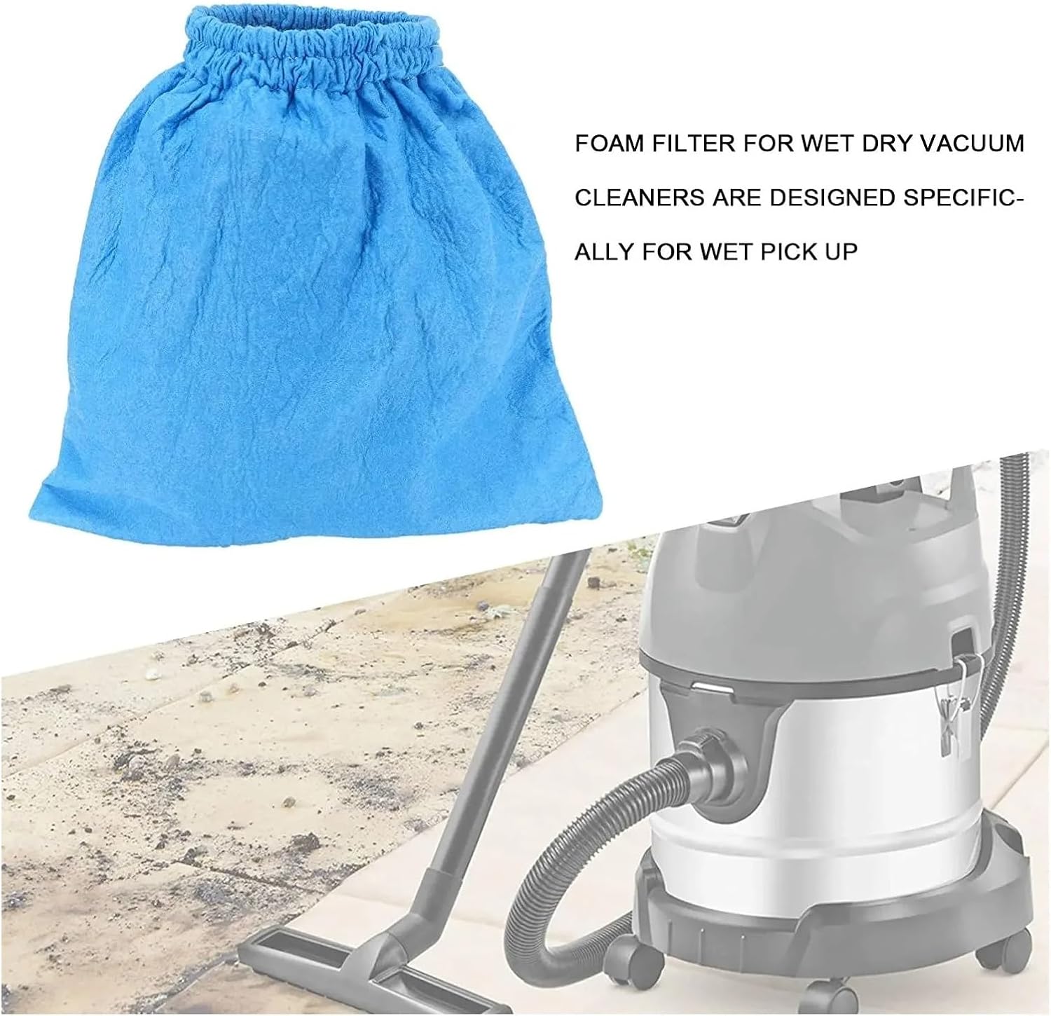 Textile Filter Bag And Filter Elements ，Compatible For Karcher ，MV1 WD1 WD2 WD3 NT Series Vacuum Cleaner Filter Bag Parts Filter Replacement Vacuum Cleaner Parts(4PCS)