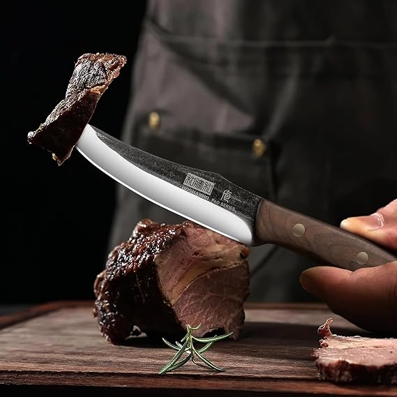 HOSHANHO Steak Knives Set of 6, Sharp 4.5 Non Serrated Steak Knife Set