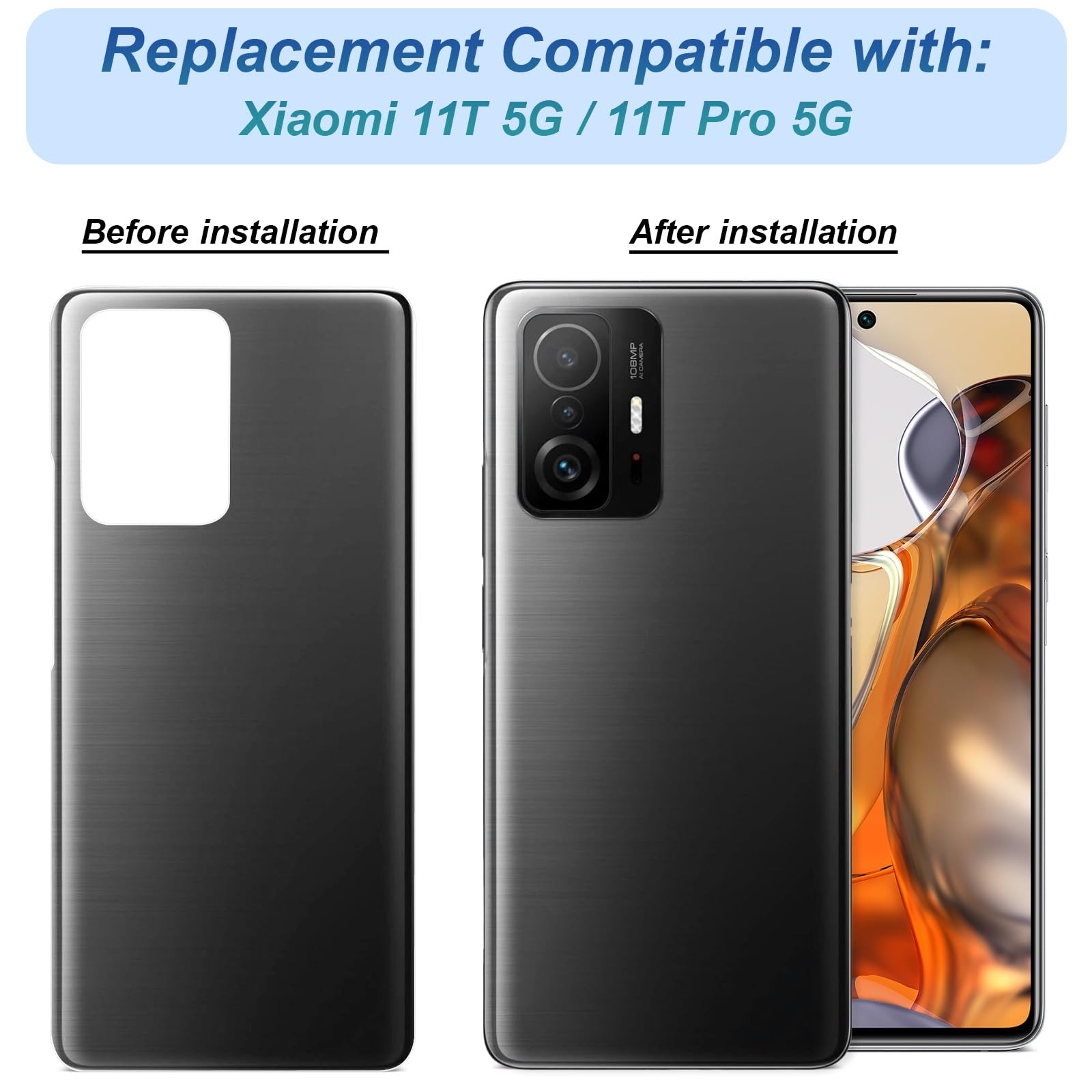 Cover posteriore per porta batteria in vetro per Xiaomi Redmi Note 12 Pro 4G Sostuzione della custodia del pannello dell'alloggiamento posteriore con adesivo 2209116 AG 509 Cover posteriore per porta batteria in vetro per Xiaomi Redmi Note 12 Pro 4G Sostuzione della custodia del pannello dell'alloggiamento posteriore con adesivo 2209116 AG 509