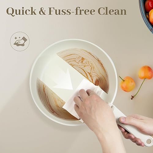 Miniatura 6 de Juego de 5 piezas de ollas y sartenes antiadherentes, juegos de utensilios de cocina con mango desmontable, juegos de utensilios de cocina de