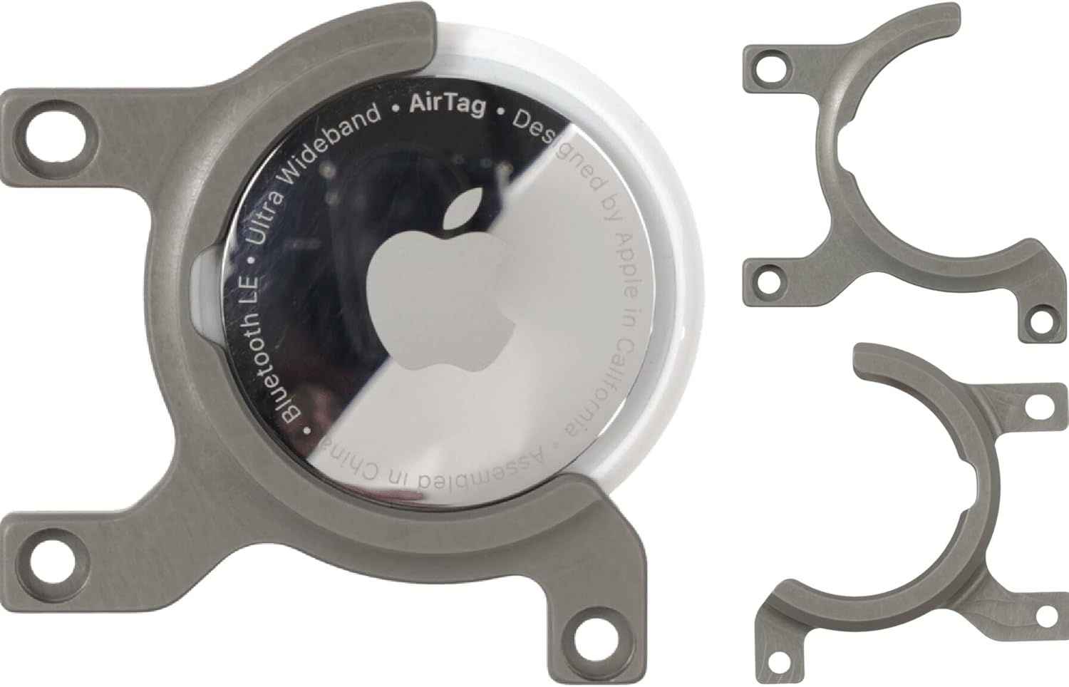 Trayvax Apple Airtag Tracer for Contour Wallet, Air Tag Holder Wallet Insert, Aluminum, Gray