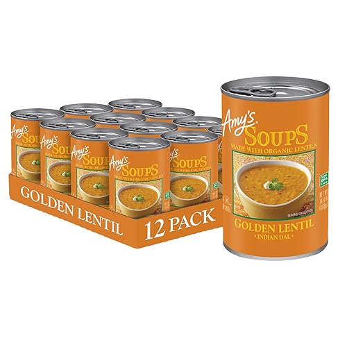 Miniatura 21 de Amy's Sopa, vegano, sin gluten, col rizada orgánica, quinua y lenteja roja, 14.4 onzas (paquete de 6)