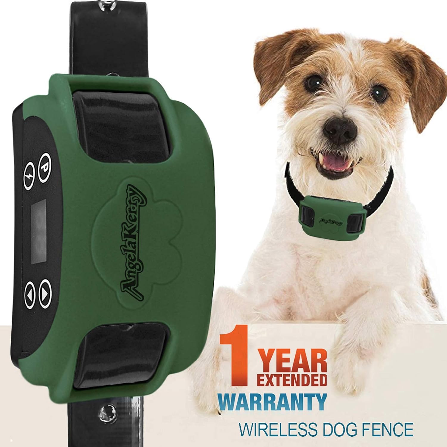 AngelaKerry Wireless Dog Fence System with GPS, Outdoor Pet Containment