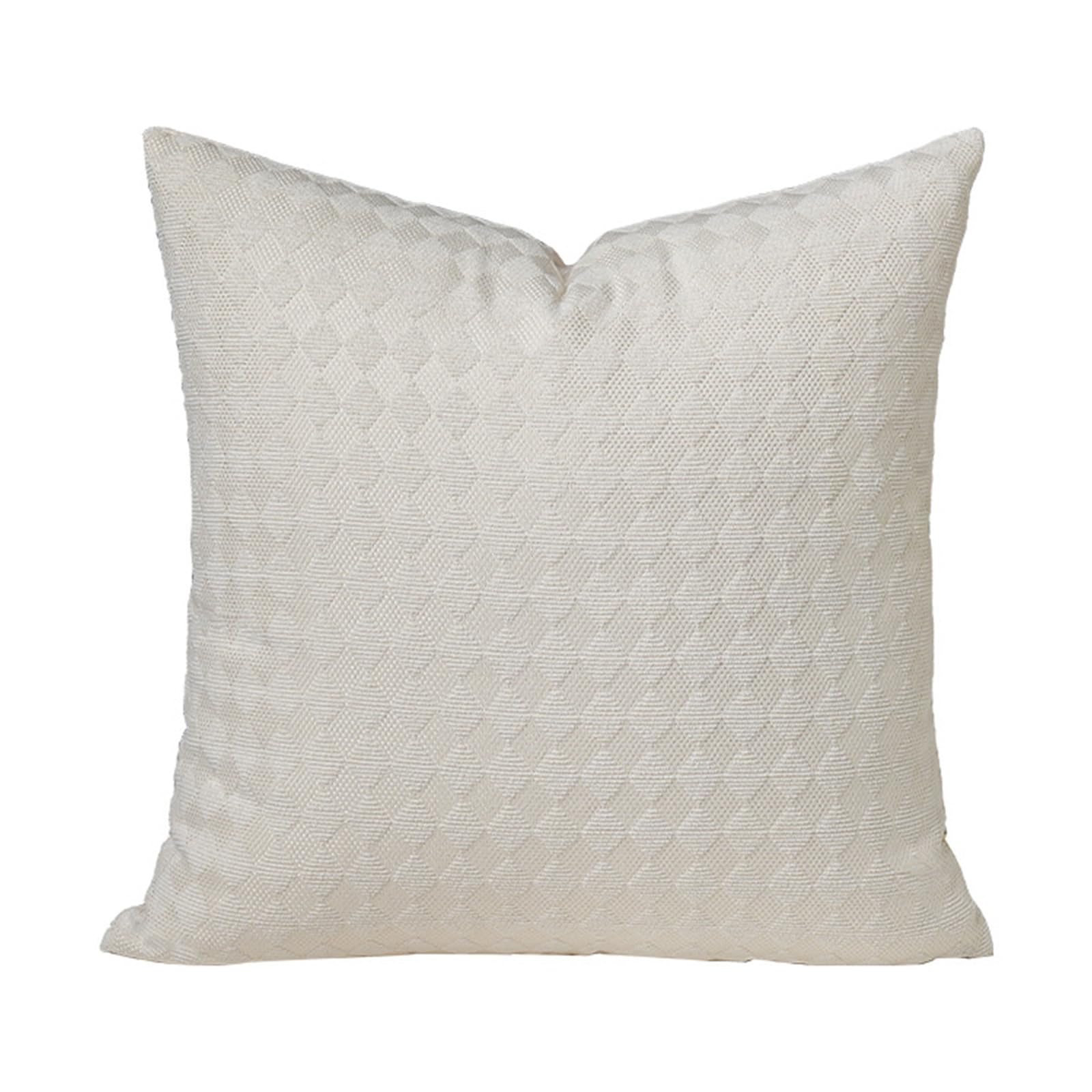 Woedpez Cushion Slipcover Cotton Weave Throw Pillow Covers for Bed Couch Sofa Home Decoration Accent 17.2x17.2Inch Cushion Covers