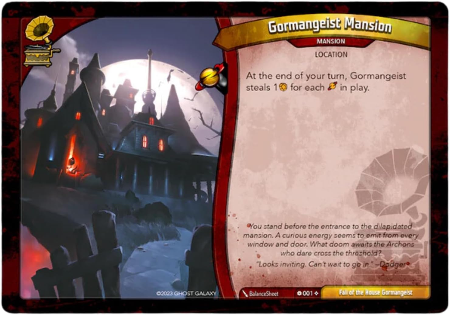 KeyForge Adventures: Fall of House Gormangeist - A Mysterious Multiplayer Scenario EXPANSION! Cooperative Card Game for Kids and Adults, Ages 10+, 1-3 Players, 30-45 Min Playtime, Made by Ghost Galaxy