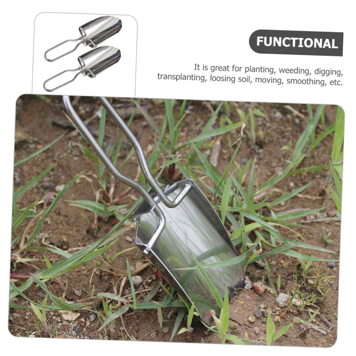 Happyyami Picnic Shovel Folding Spatula Mini Small Shovel Garden Tools Trowel Outdoor Activities Camping